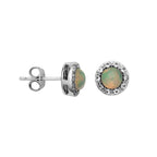 Sterling Silver Birthstone Earrings