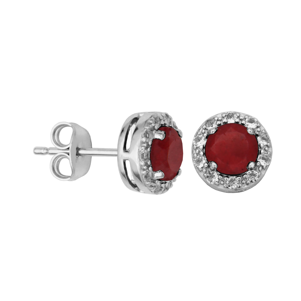 Sterling Silver Birthstone Earrings