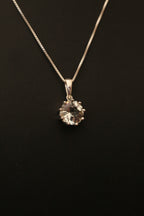 Tania Prasiolite Necklace in Sterling Silver