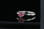 Serena Ring Hexagon-Cut Pink Tourmaline in Sterling Silver
