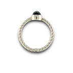 Ziana Ring Oval Garnet in Sterling Silver