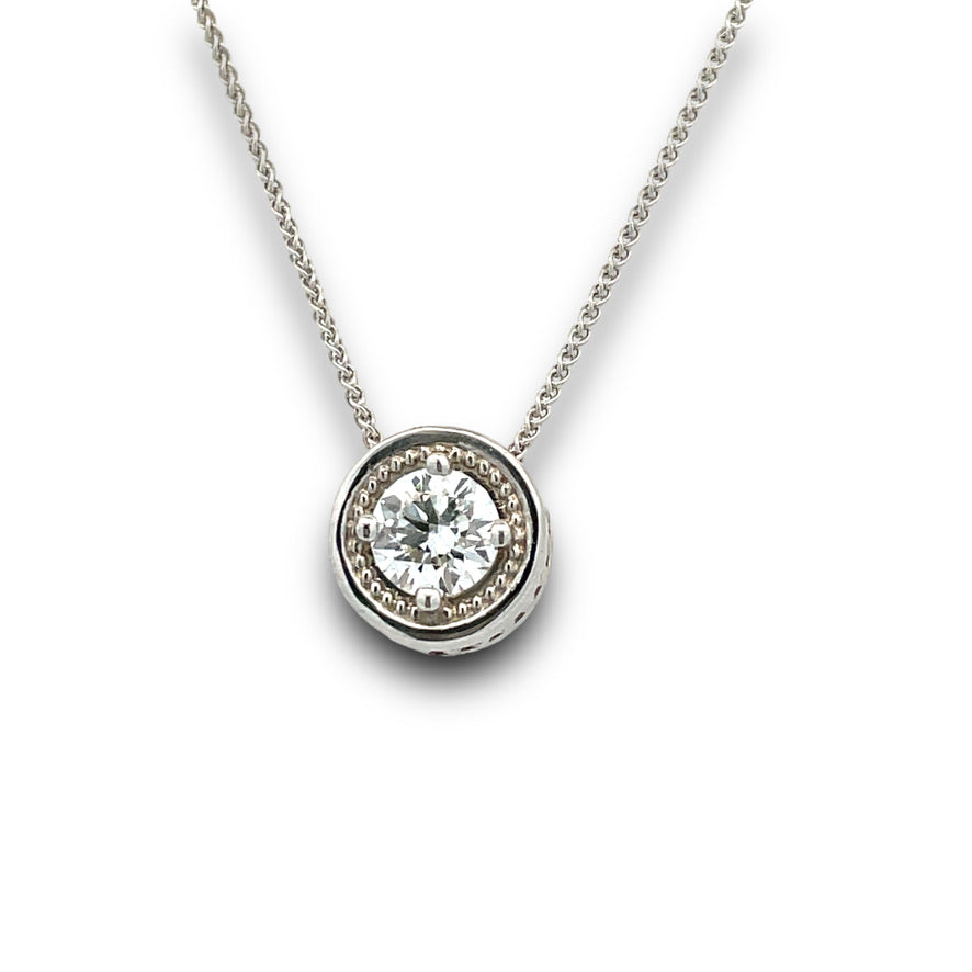 Bella Ragazza Diamond Necklace in White Gold