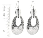 Sterling Silver Large Hammer Finish Earrings