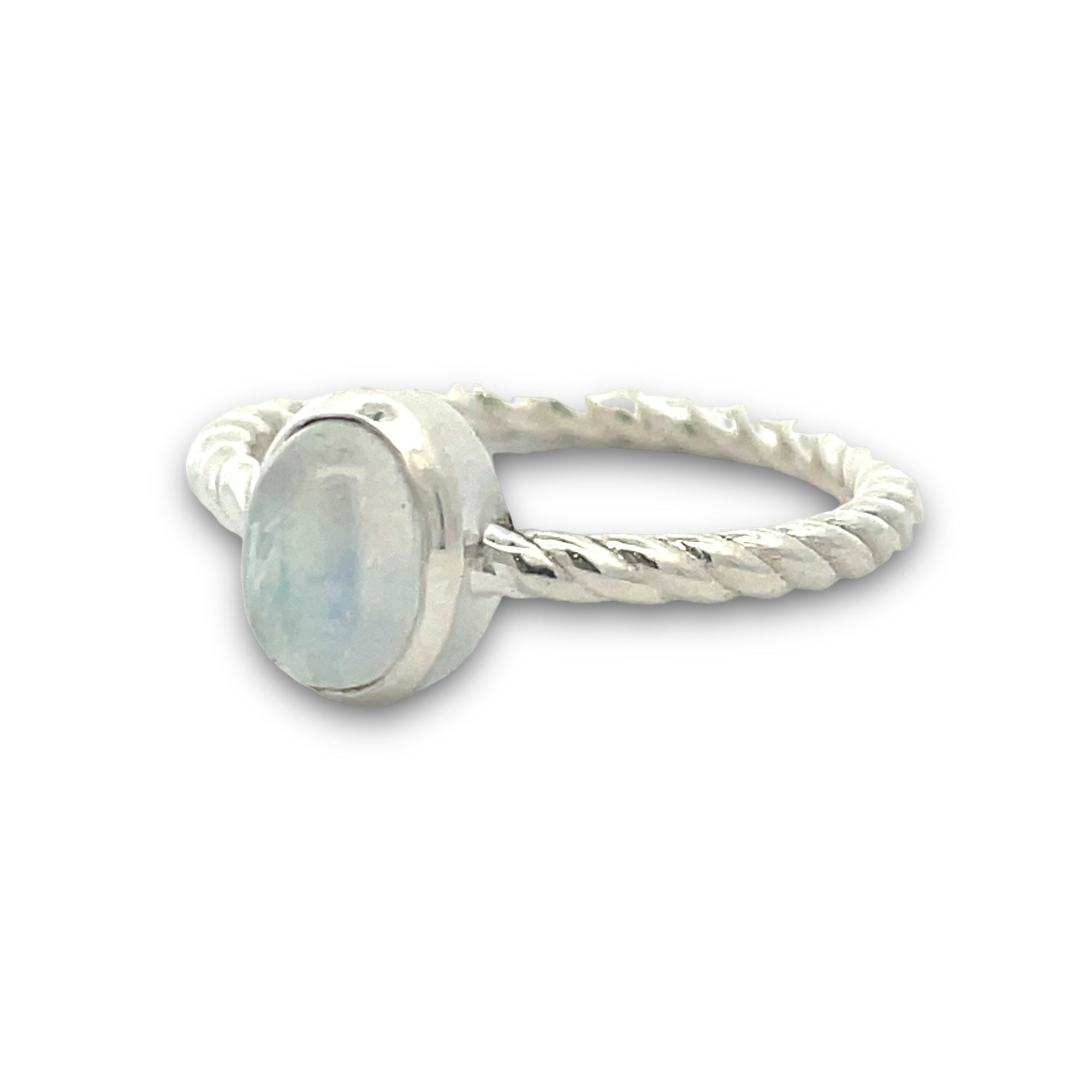 Ziana Oval Moonstone Ring in Sterling Silver