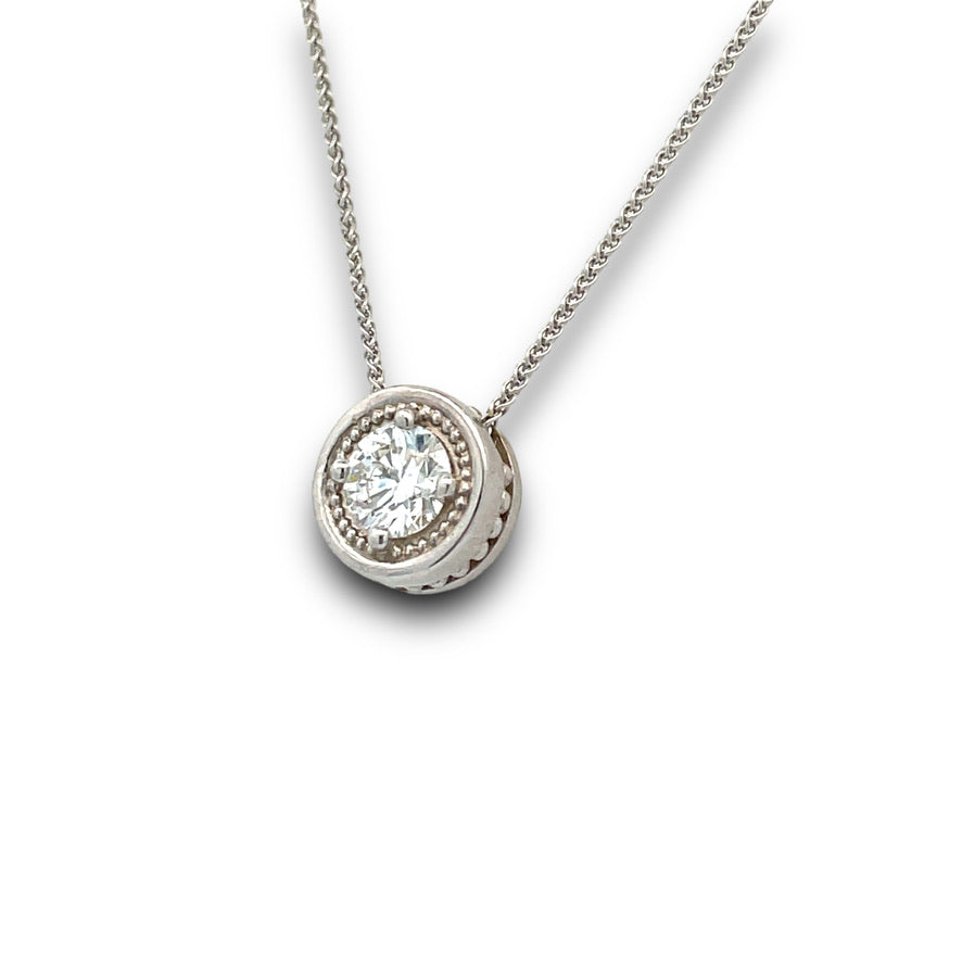 Bella Ragazza Diamond Necklace in White Gold