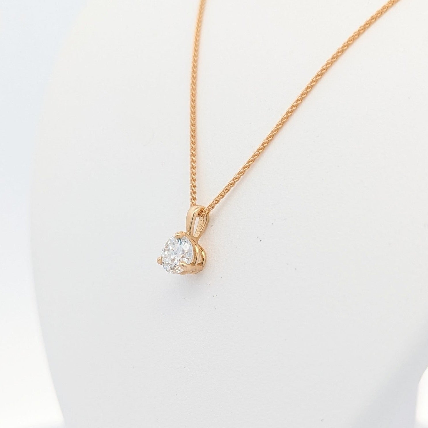 Teresa Three-Prong Solitaire Necklace