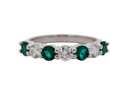 Natalia Diamond and Gemstone Band