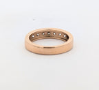 14k Yellow Gold Channel and Prong Set Band
