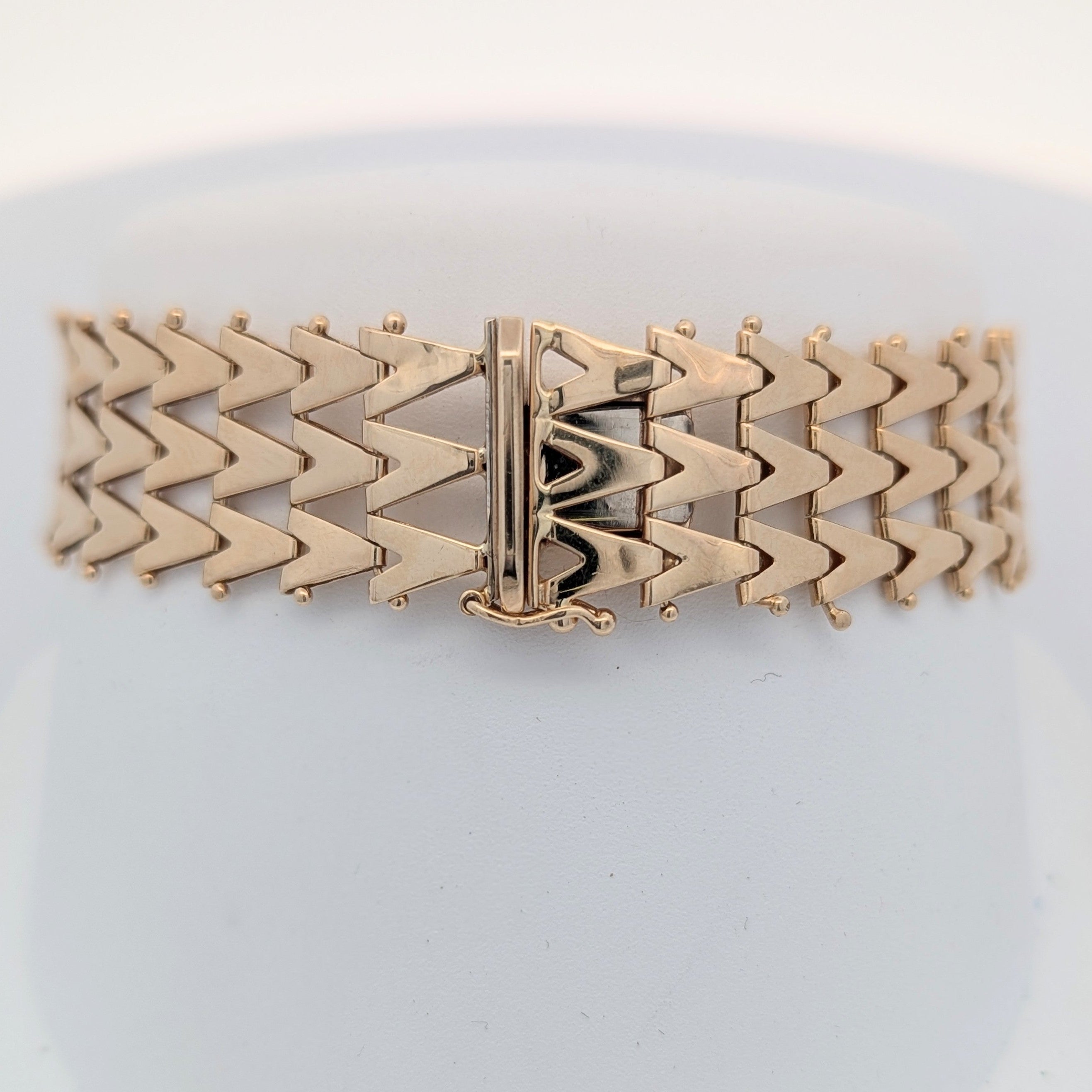 Vintage 14K Yellow Gold High Polish Link Bracelet