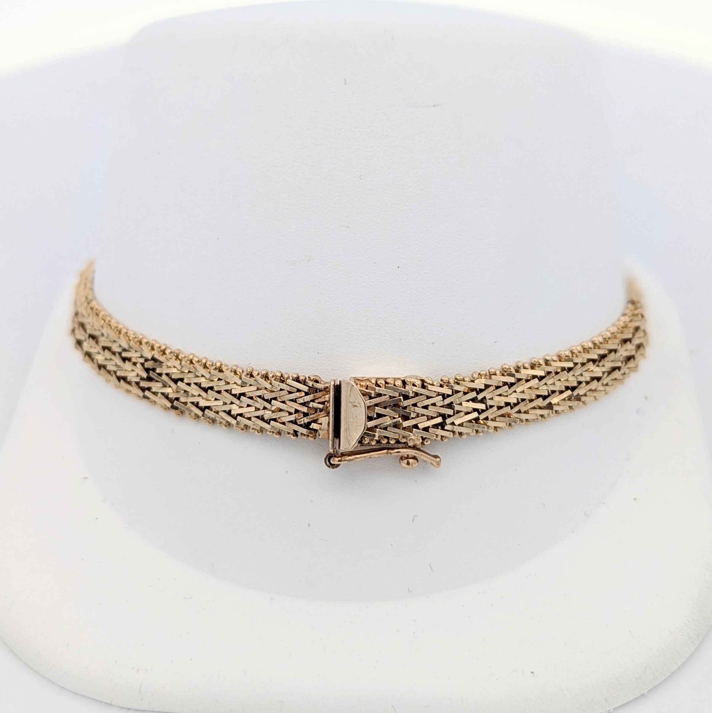 Vintage 14K Yellow Gold Sparkle Bracelet