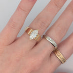 Wide High Polish Solitaire Engagement Ring [Made to Order]
