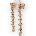 14K Yellow Gold Multi-Shape Natural Diamond Earrings