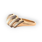 14K Yellow Gold Mother of Pearl Ring