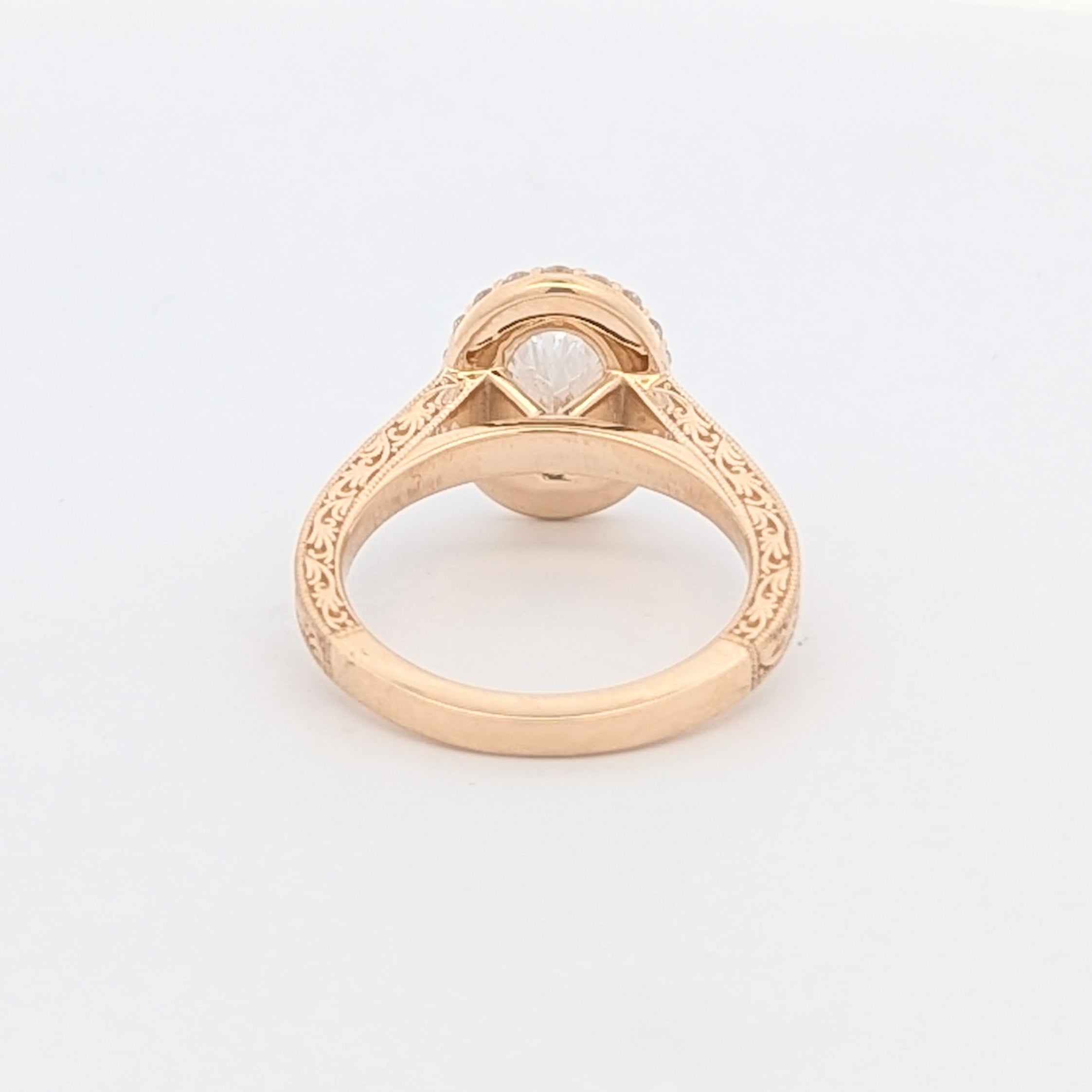 Vintage-Inspired Engagement Ring with Engraving [Made to Order]
