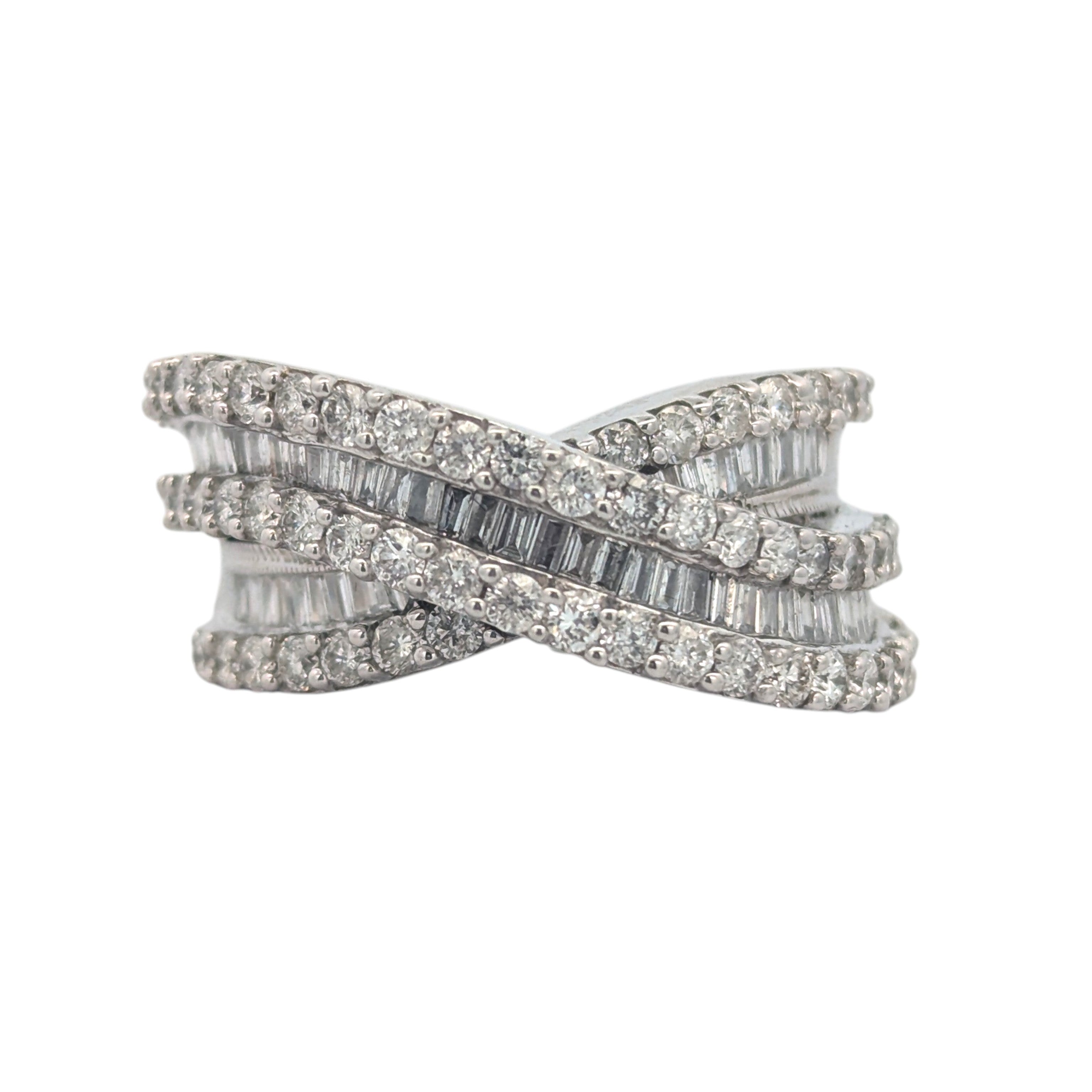 White Gold and Diamond Cocktail Ring