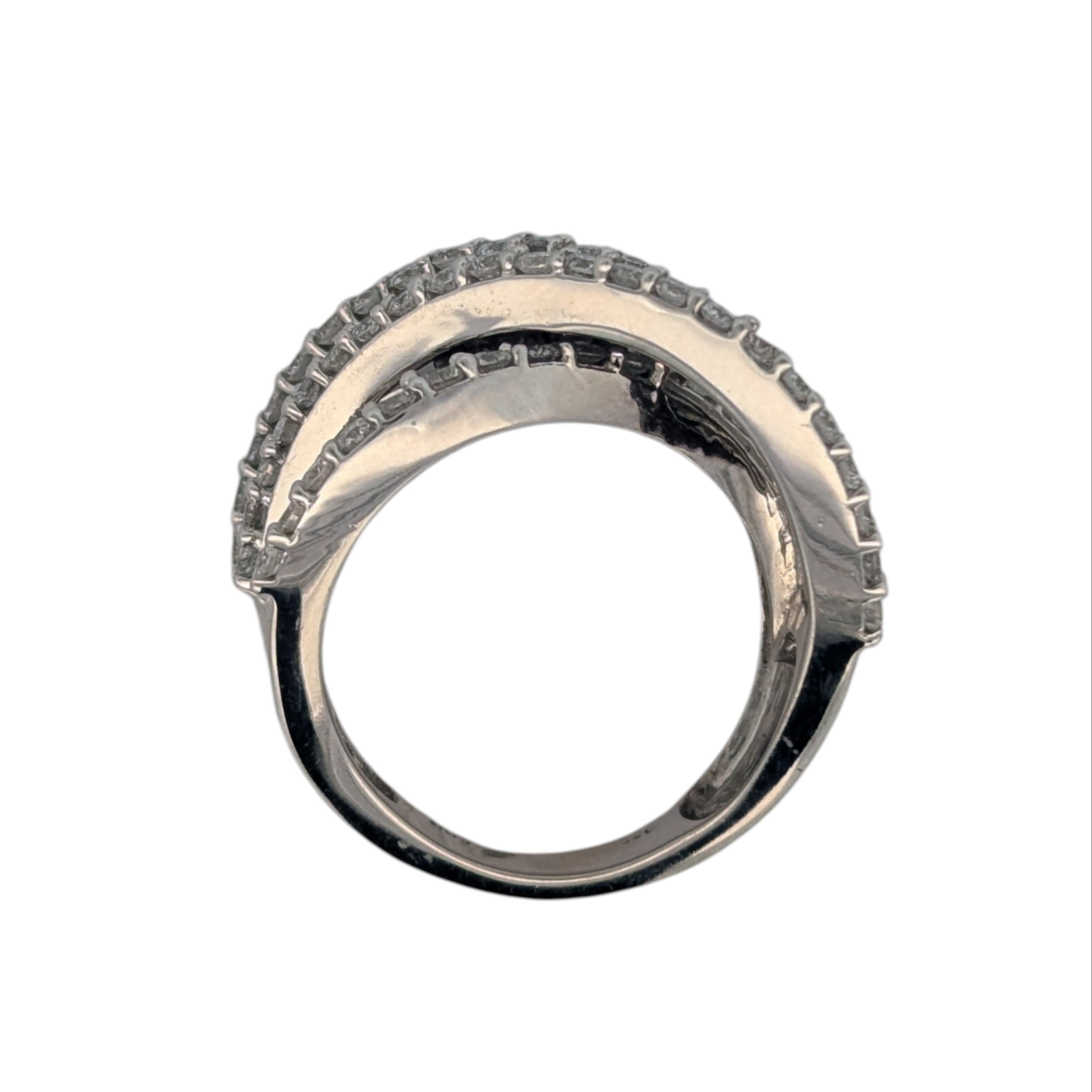 White Gold and Diamond Cocktail Ring