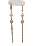 14K Yellow Gold Tassel Earrings