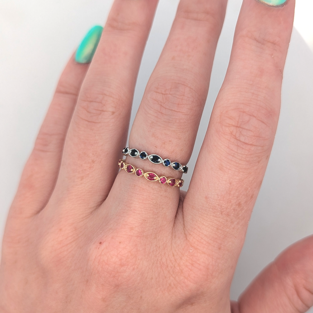 Gemstone Stackable Rings