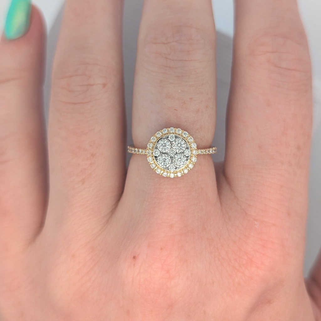 14K Gold Two Tone Ring