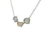 14K Gold and Pastel Sapphire One of a Kind Necklace
