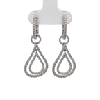 14K White Gold Convertible Earrings
