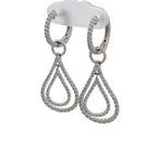 14K White Gold Convertible Earrings