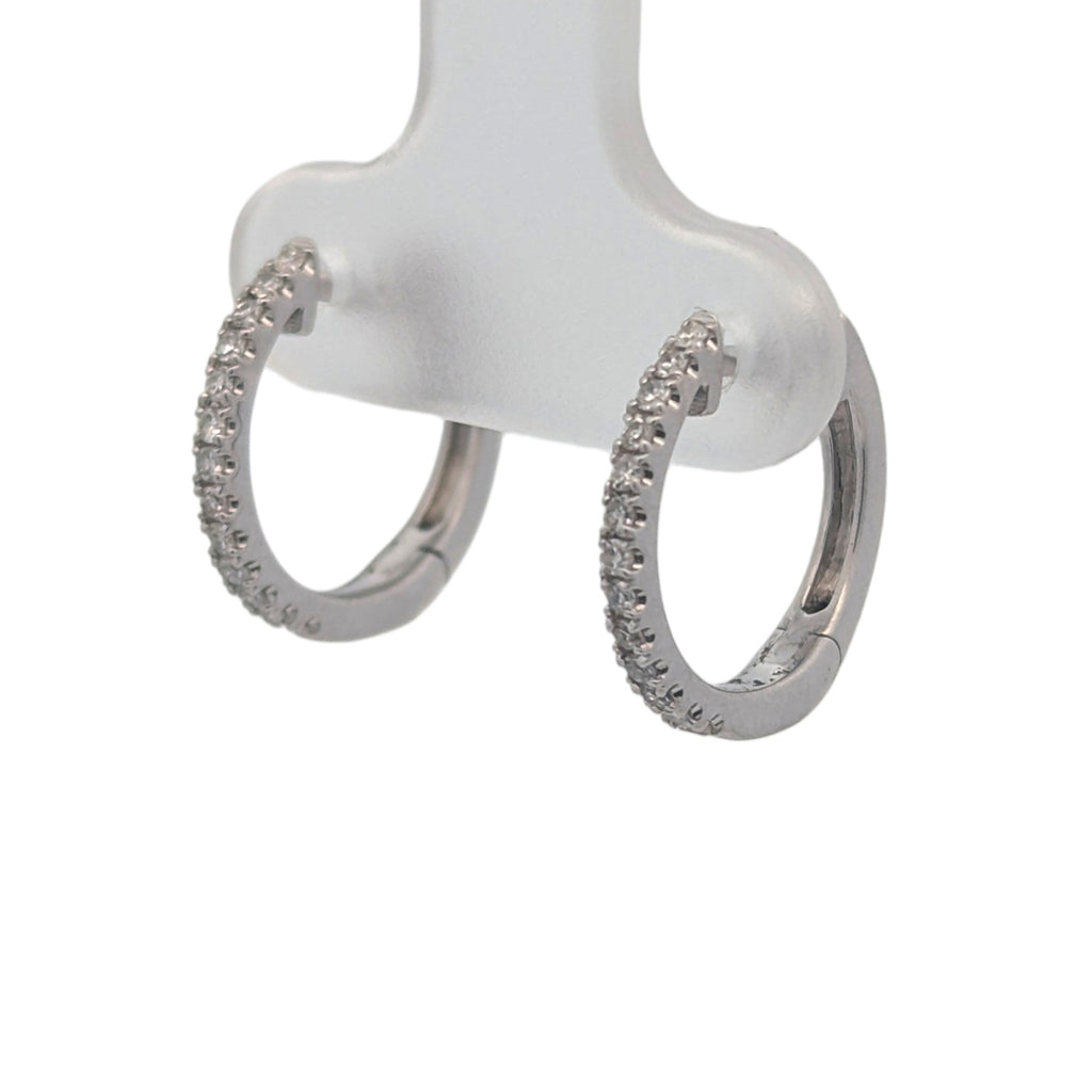 14K White Gold Convertible Earrings