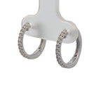 14K White Gold Convertible Earrings