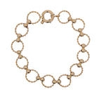 Vintage 14K Yellow Gold Open Link Bracelet