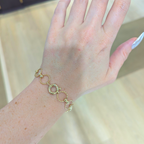 Vintage 14K Yellow Gold Open Link Bracelet