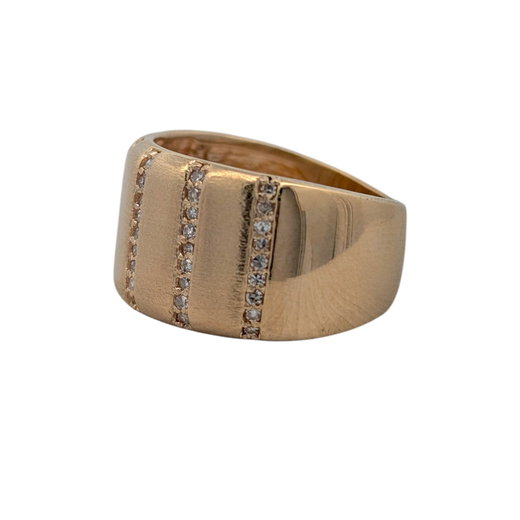 Vintage 14K Yellow Gold Cigar Band