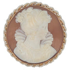 Vintage Cameo with Seed Pearls