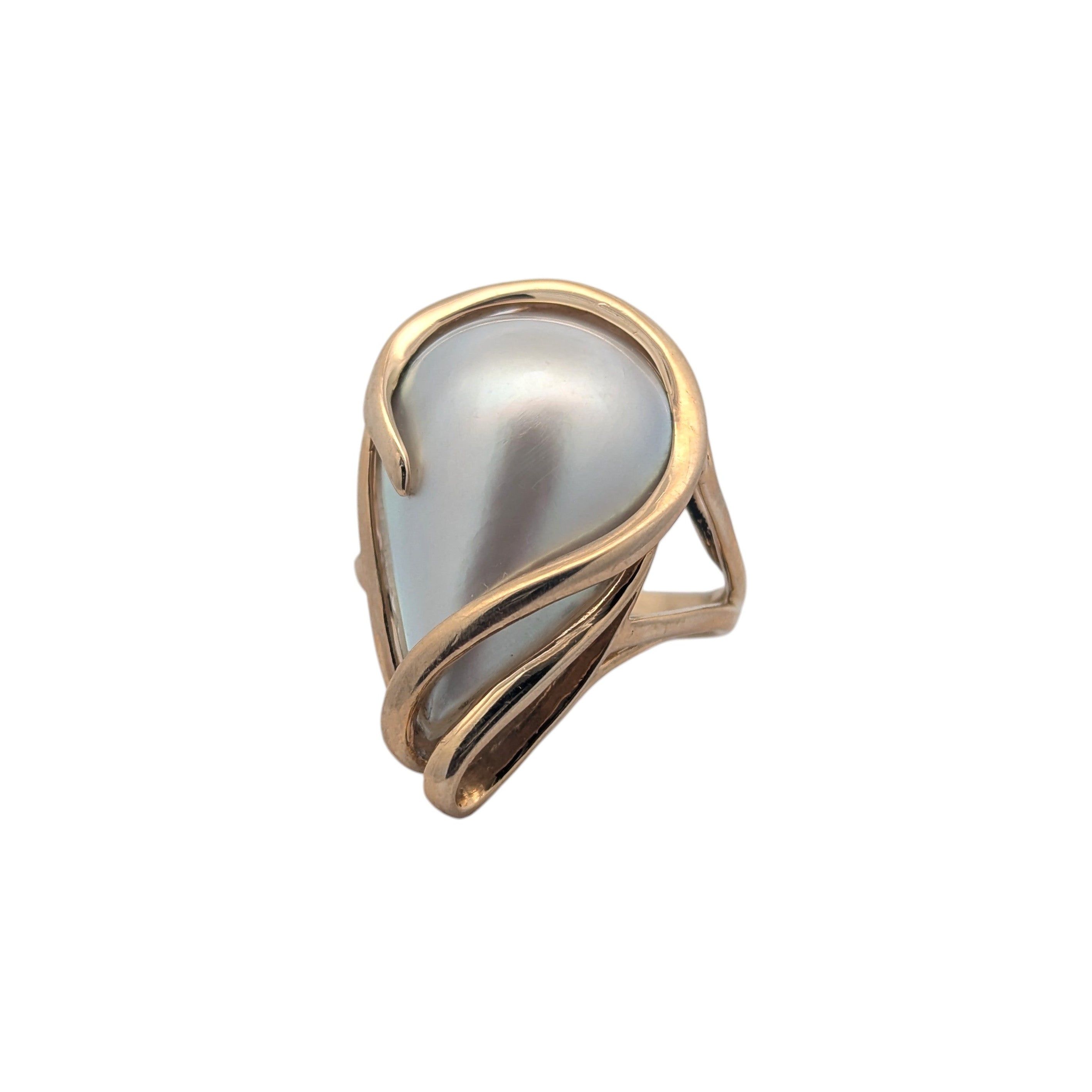 Vintage Mabe Pearl Cocktail Ring