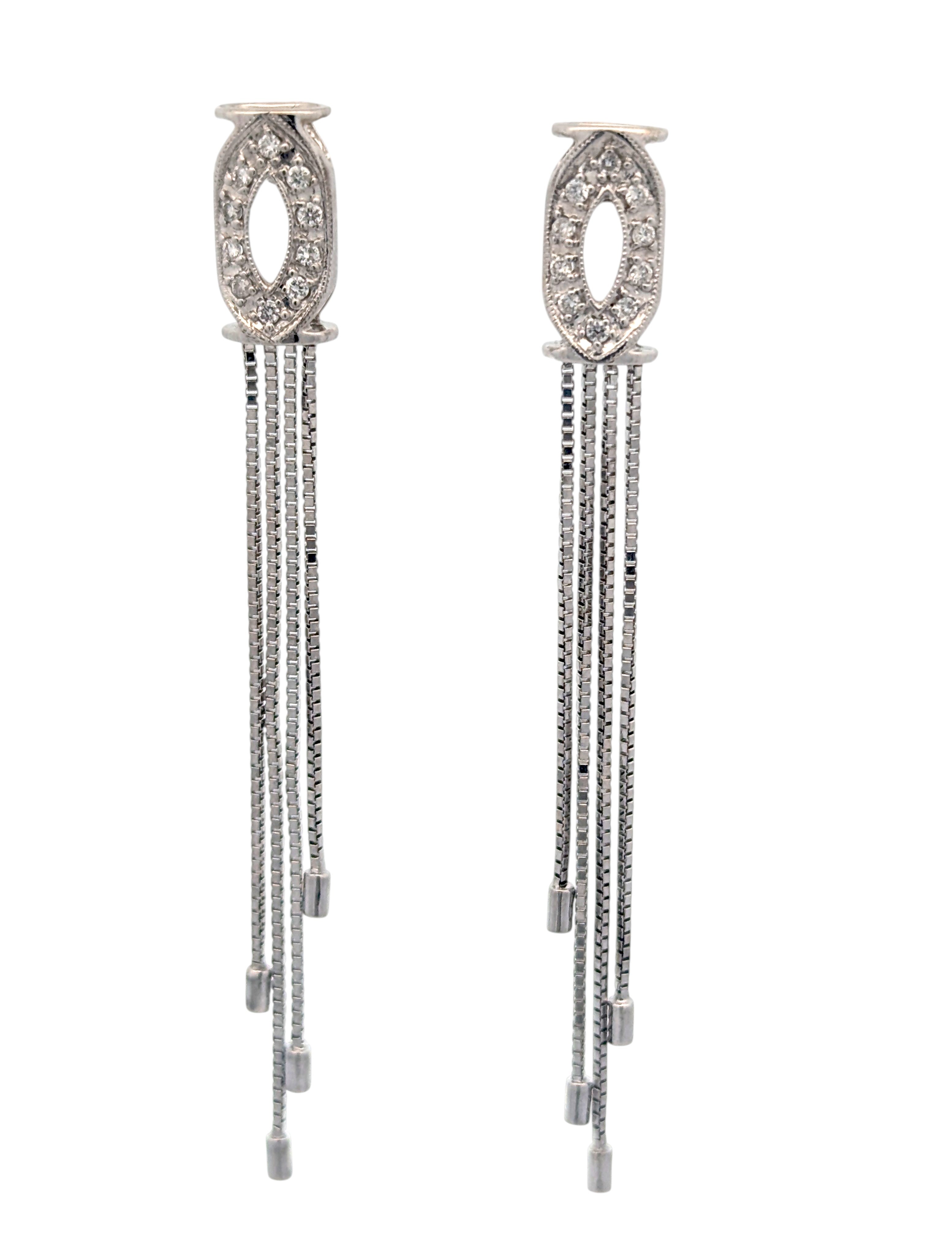 14K Gold Tassel Earrings