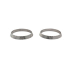 Vintage 14K White Gold Florentine "Book End" Rings