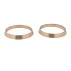Vintage 14K Yellow Gold "Book End" Rings