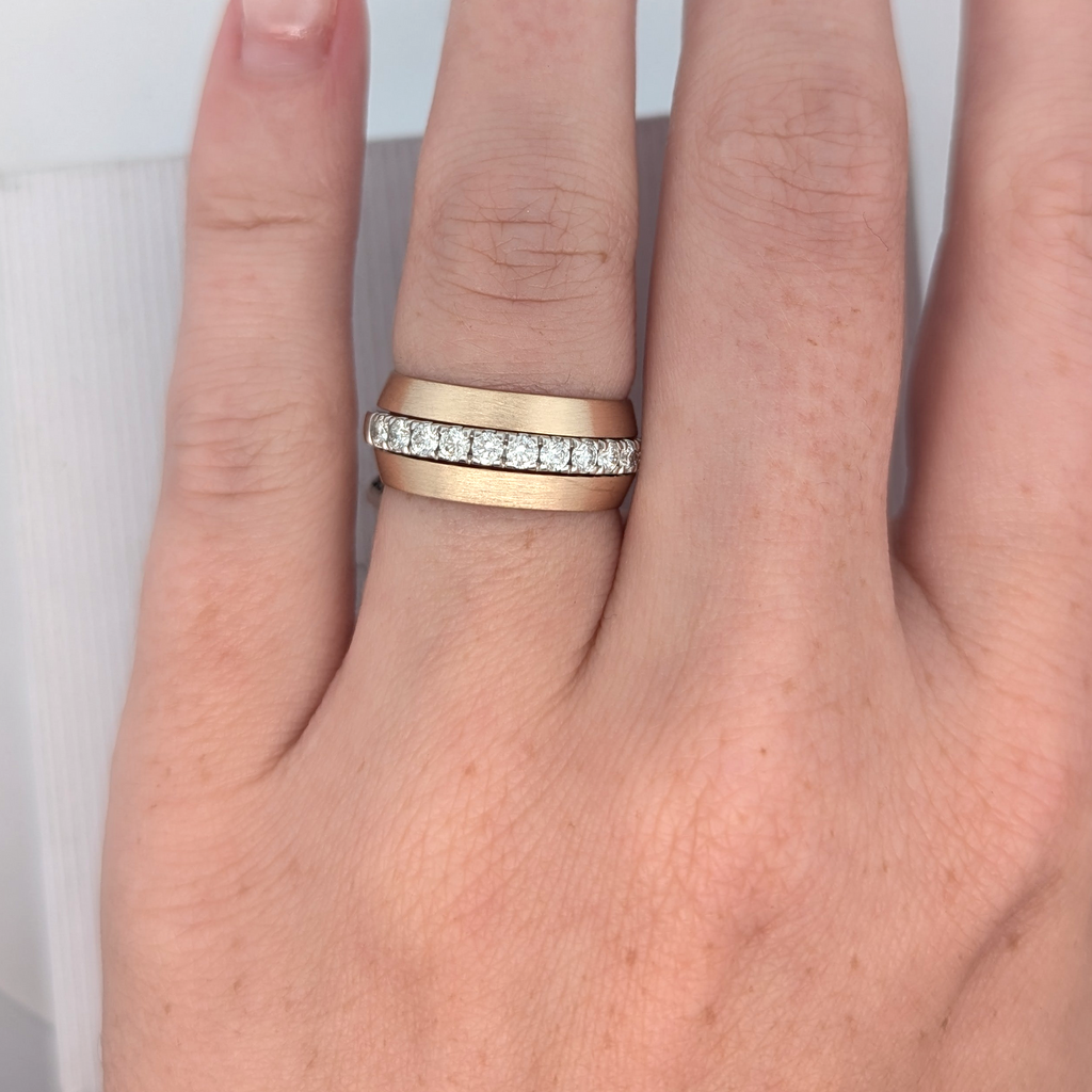 Vintage 14K Yellow Gold "Book End" Rings
