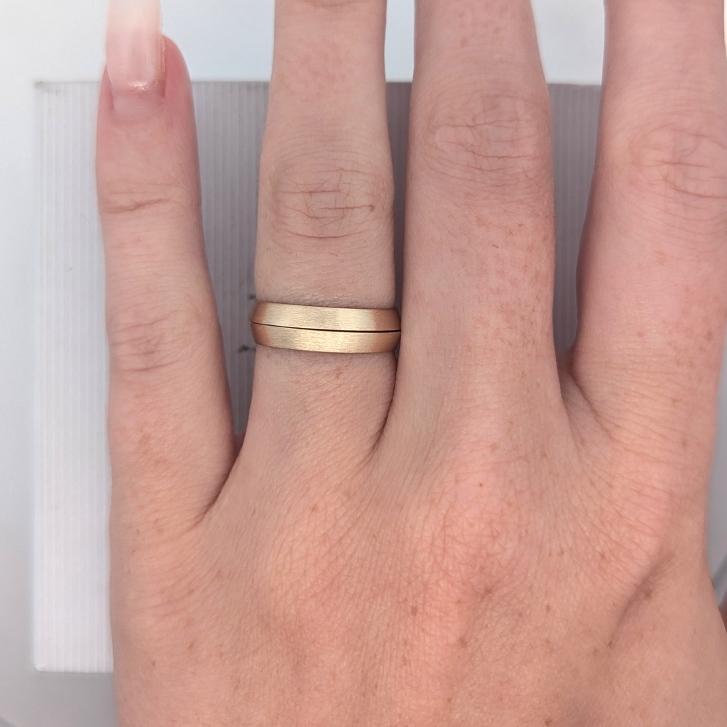 Vintage 14K Yellow Gold "Book End" Rings