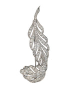 Vintage Platinum Feather Broach