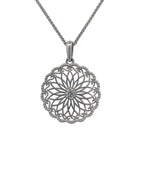Sistina Diamond Disk Necklace in 14K Gold
