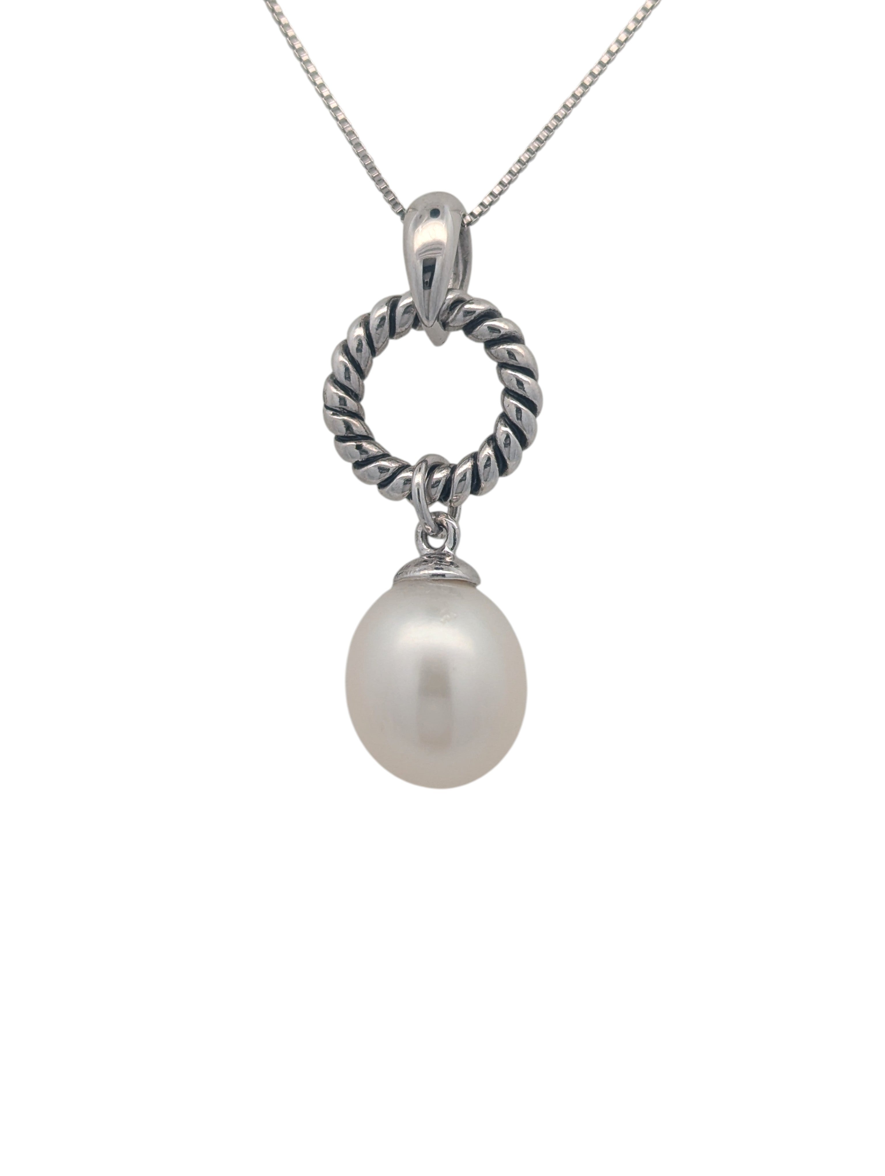 Sterling Silver and Pearl Pendant
