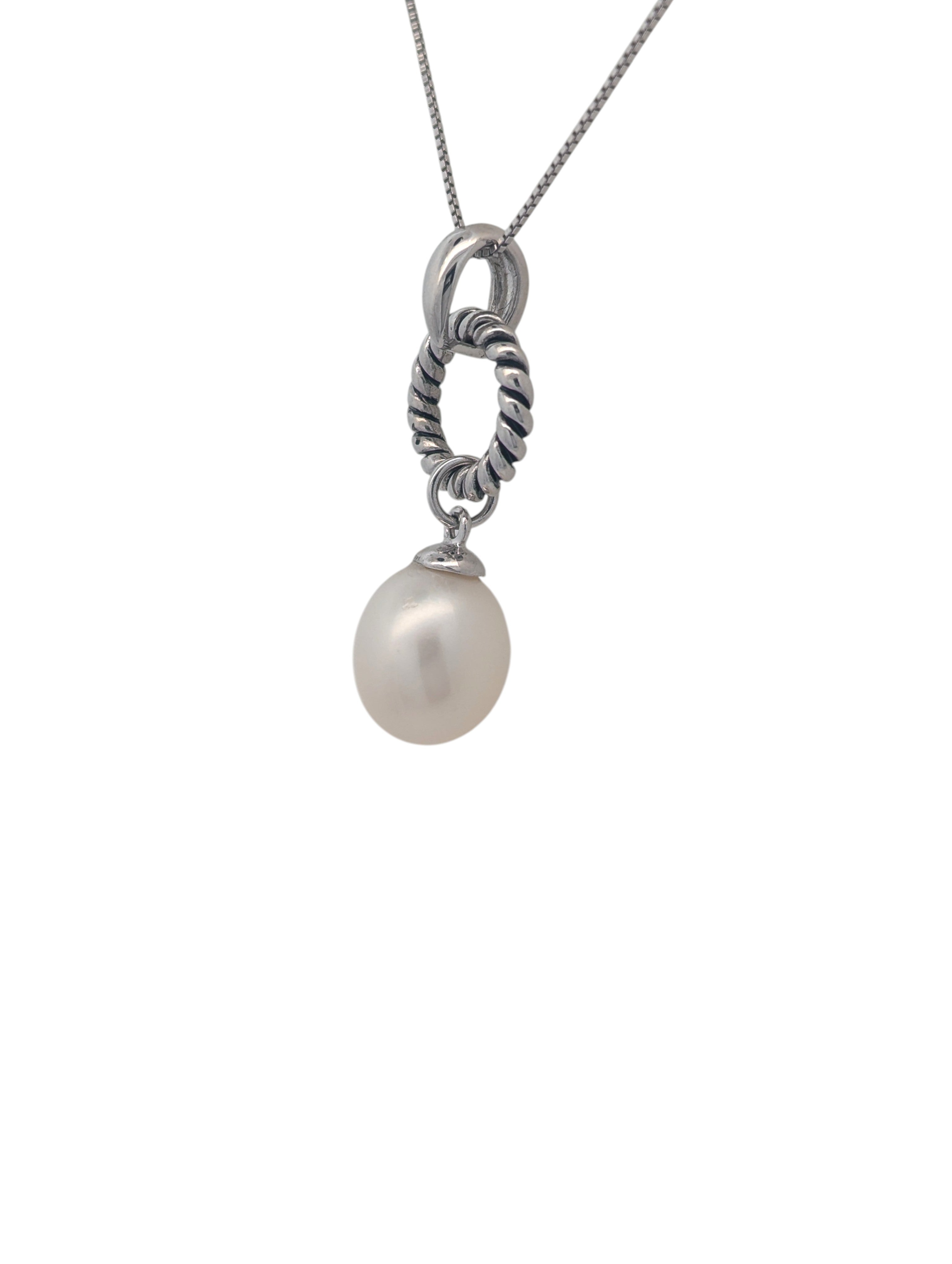 Sterling Silver and Pearl Pendant