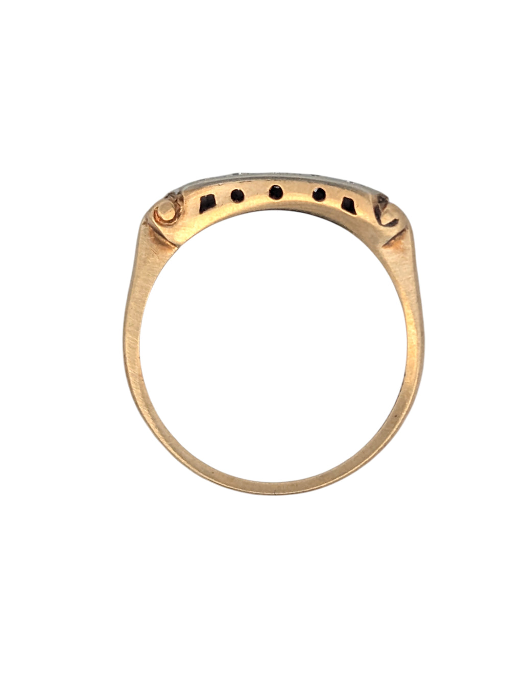 Vintage 14K Yellow Gold and Diamond Band