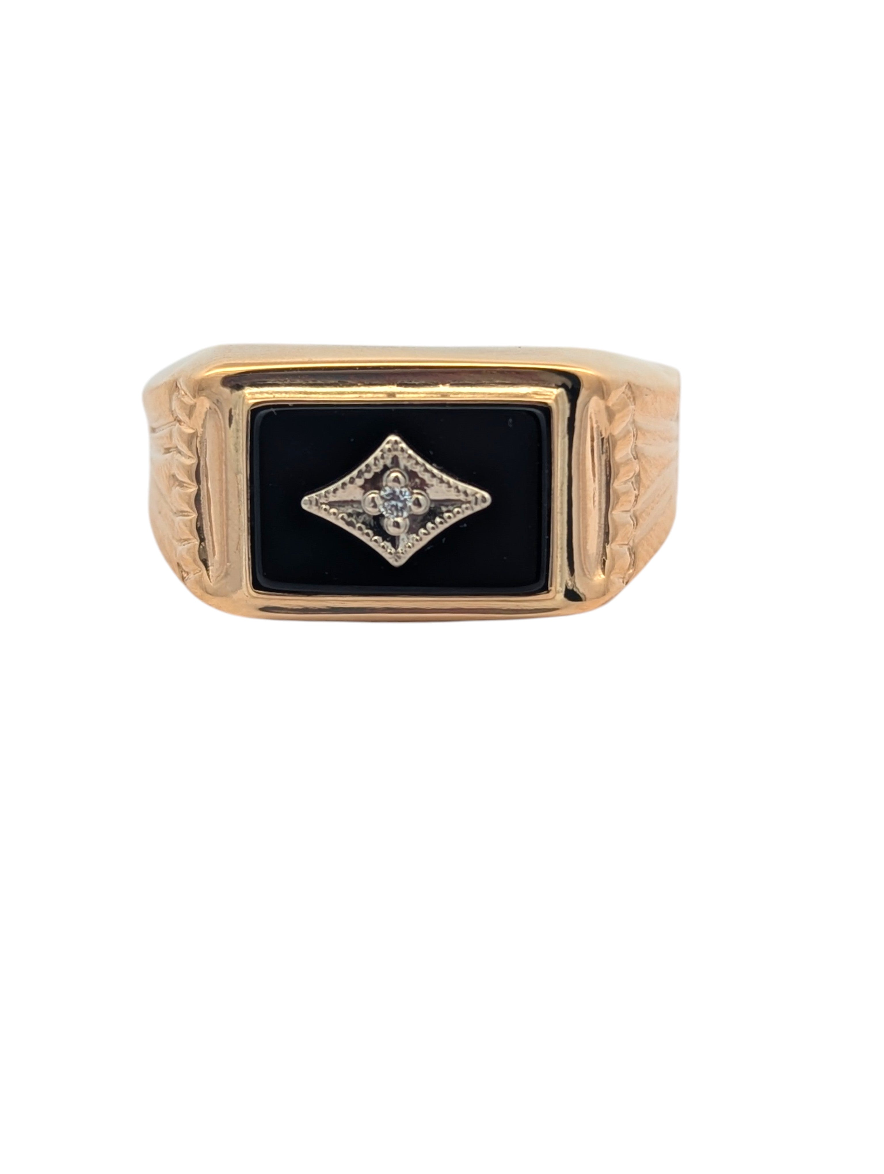 Vintage 18K Gold Gent's Signet Ring