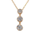 Vintage Cluster Drop Pendant