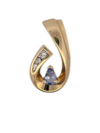 Vintage 14K Yellow Gold Slide Pendant