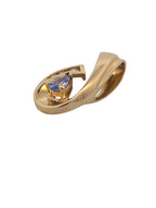 Vintage 14K Yellow Gold Slide Pendant