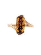 14k Yellow Gold and Citrine Ring
