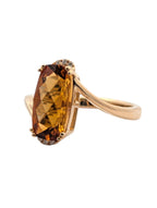 14k Yellow Gold and Citrine Ring