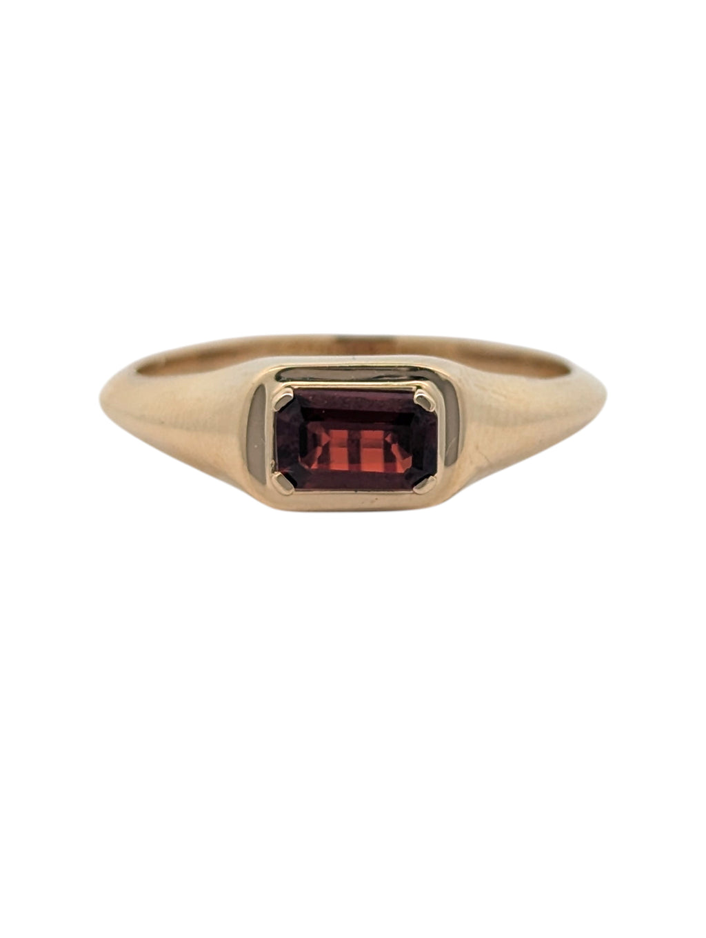10K Yellow Gold Gemstone Signet Rings